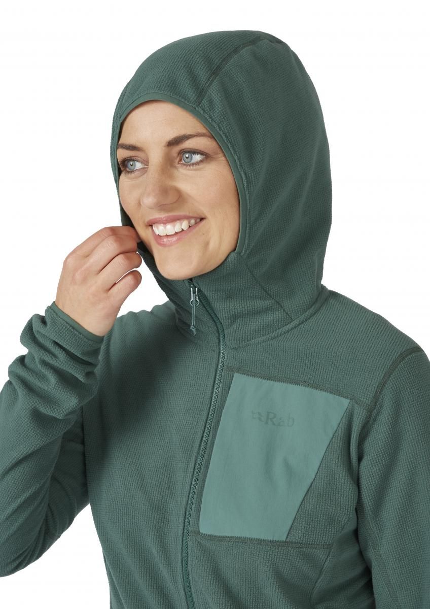 Rab Tecton Hoody Wmns Gns Green Slate