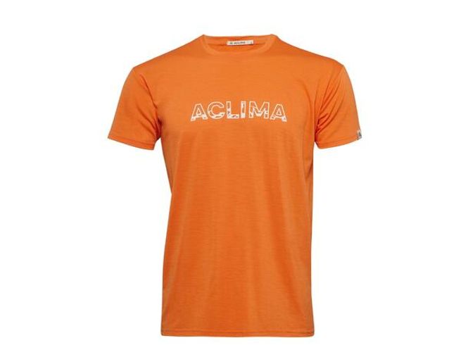 Hovedbilde Aclima LightWool 140 classic tee Logo M's Orange ...