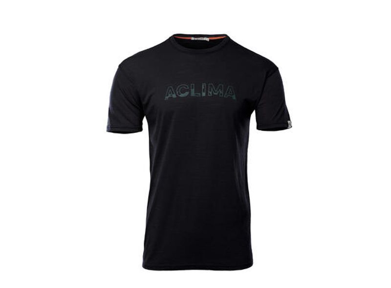 Aclima LightWool 140 classic tee Logo M's black