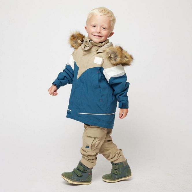 Hovedbilde Skogstad Litlegjølet Jakke blå/hvit/beige