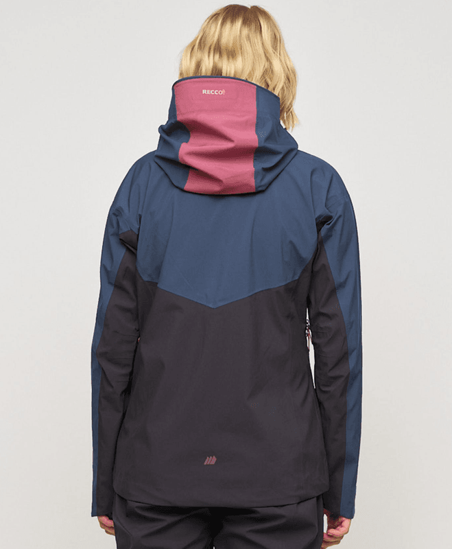 Skogstad Blågjella 3-lags teknisk jakke blå/rosa
